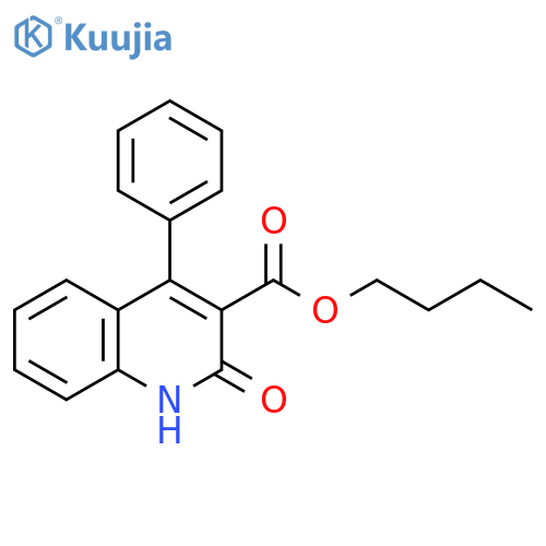 3-Quinolinecarboxylic acid, 1,2-dihydro-2-oxo-4-phenyl-, butyl ester structure