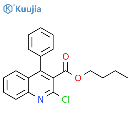 3-Quinolinecarboxylic acid, 2-chloro-4-phenyl-, butyl ester structure