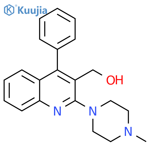 3-Quinolinemethanol, 2-(4-methyl-1-piperazinyl)-4-phenyl- structure