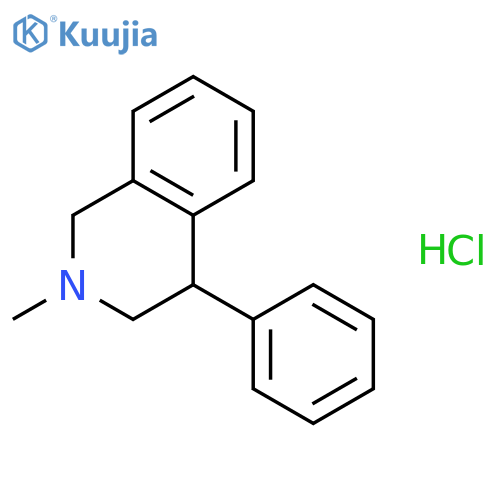 Isoquinoline, 1,2,3,4-tetrahydro-2-methyl-4-phenyl-, hydrochloride, (±)- structure