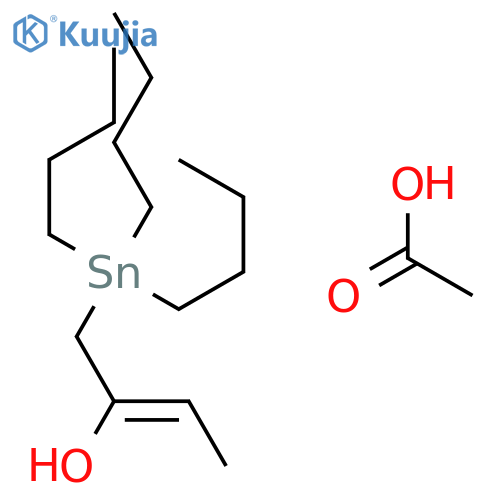 2-Buten-2-ol, 1-(tributylstannyl)-, acetate, (E)- structure