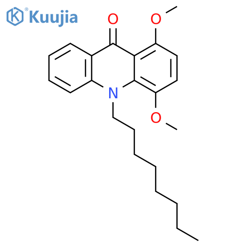 9(10H)-Acridinone, 1,4-dimethoxy-10-octyl- structure