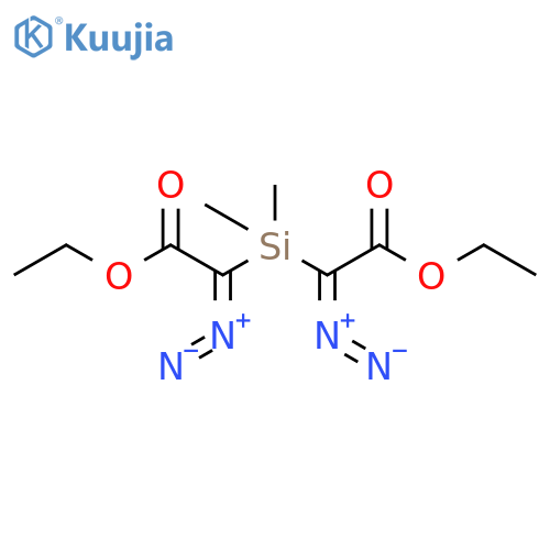 Acetic acid, 2,2'-(dimethylsilylene)bis[2-diazo-, diethyl ester (9CI) structure