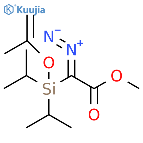 Acetic acid, 2-diazo-2-[[(1-methylethenyl)oxy]bis(1-methylethyl)silyl]-, methyl ester structure