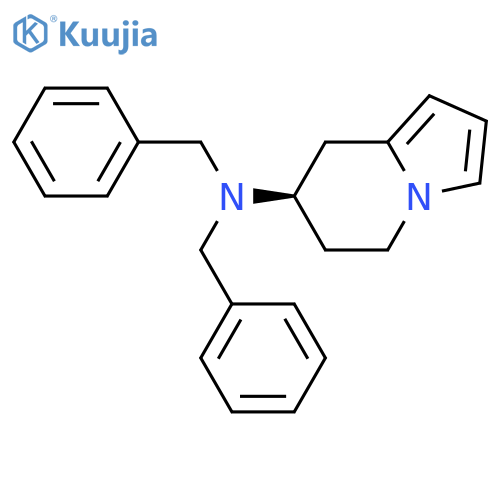 7-Indolizinamine, 5,6,7,8-tetrahydro-N,N-bis(phenylmethyl)-, (R)- structure