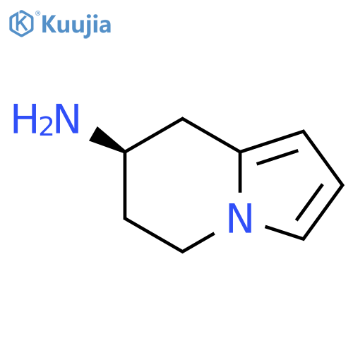 7-Indolizinamine,5,6,7,8-tetrahydro-,(R)-(9CI) structure