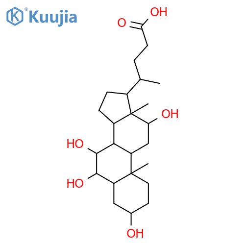 3α,6β,7β,12β-Tetrahydroxy-5β-cholanoic Acid structure
