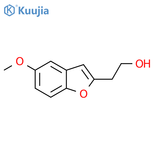 3-Benzofuranethanol, 5-methoxy- structure