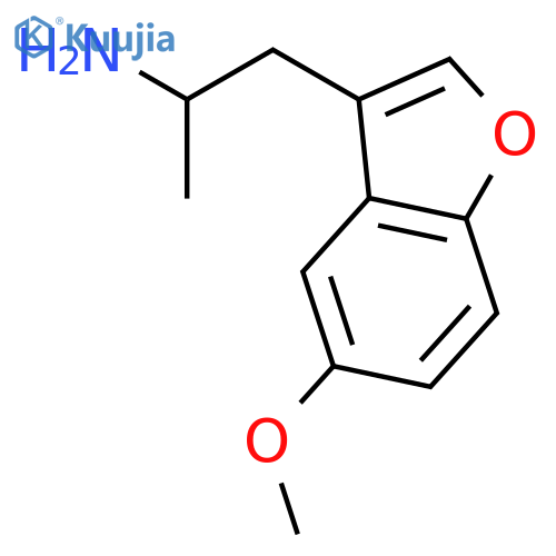 3-Benzofuranethanamine,5-methoxy-a-methyl- structure