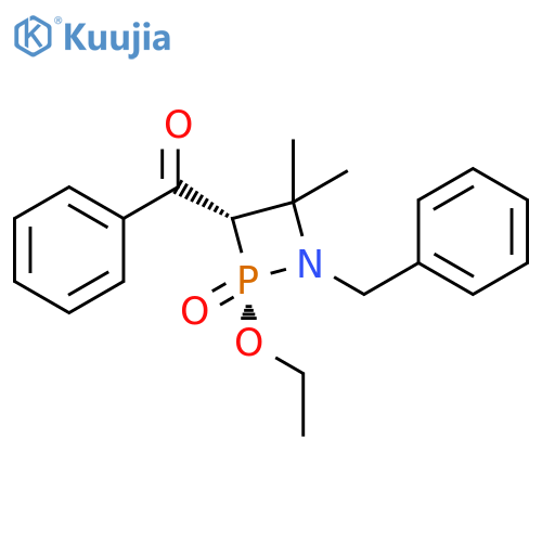 Methanone,[2-ethoxy-4,4-dimethyl-2-oxido-1-(phenylmethyl)-1,2-azaphosphetidin-3-yl]phenyl-, cis- structure