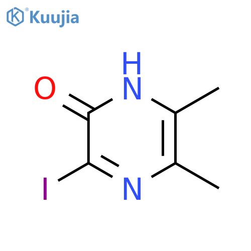 2(1H)-Pyrazinone, 3-iodo-5,6-dimethyl- structure