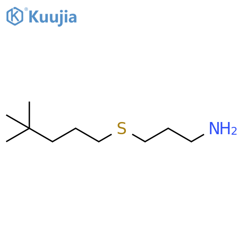 1-Propanamine,3-[(4,4-dimethylpentyl)thio]- structure