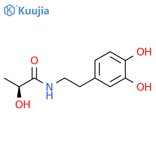 Propanamide, N-[2-(3,4-dihydroxyphenyl)ethyl]-2-hydroxy-, (S)- structure
