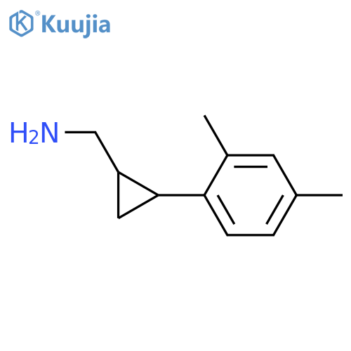 2-(2,4-dimethylphenyl)cyclopropylmethanamine structure