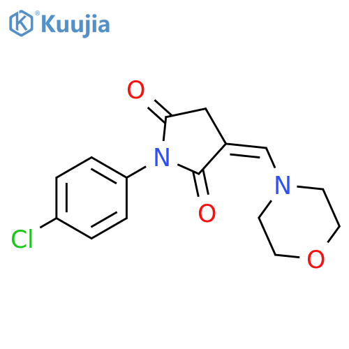 2,5-Pyrrolidinedione, 1-(4-chlorophenyl)-3-(4-morpholinylmethylene)-, (Z)- (9CI) structure