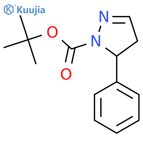 Tert-butyl 3-phenyl-3,4-dihydropyrazole-2-carboxylate structure