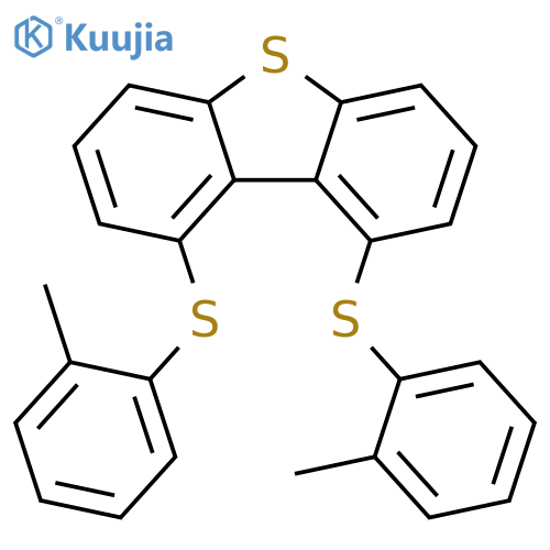 Dibenzothiophene, 1,9-bis[(2-methylphenyl)thio]- structure