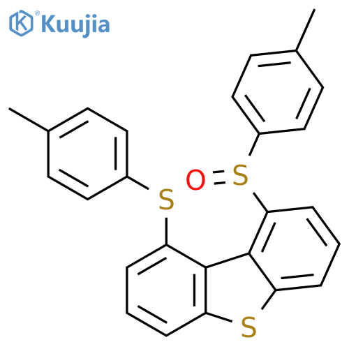 Dibenzothiophene, 1-[(4-methylphenyl)sulfinyl]-9-[(4-methylphenyl)thio]- structure