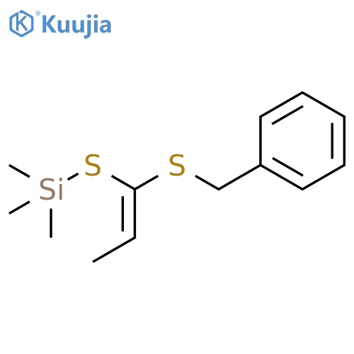 Silane, trimethyl[[1-[(phenylmethyl)thio]-1-propenyl]thio]-, (Z)- (9CI) structure