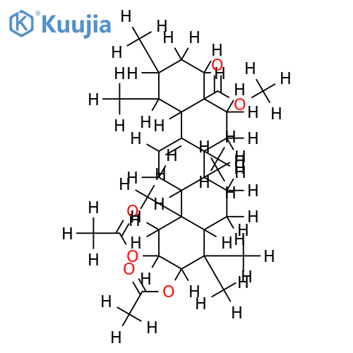 2alpha,3beta-Diacetoxy-ursen-(12)-saeure-(28)-methylester structure