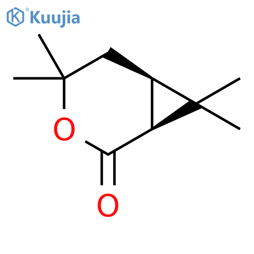 3-Oxabicyclo[4.1.0]heptan-2-one,4,4,7,7-tetramethyl-, (1S-cis)- (9CI) structure