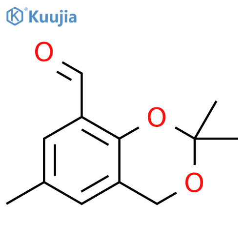 4H-1,3-Benzodioxin-8-carboxaldehyde, 2,2,6-trimethyl- structure