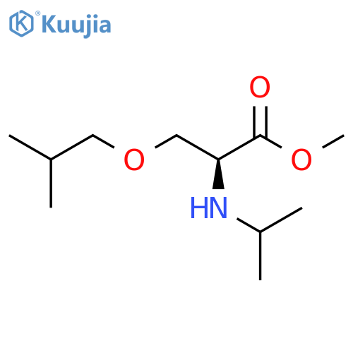 DL-Serine, N-(1-methylethyl)-O-(2-methylpropyl)-, methyl ester structure