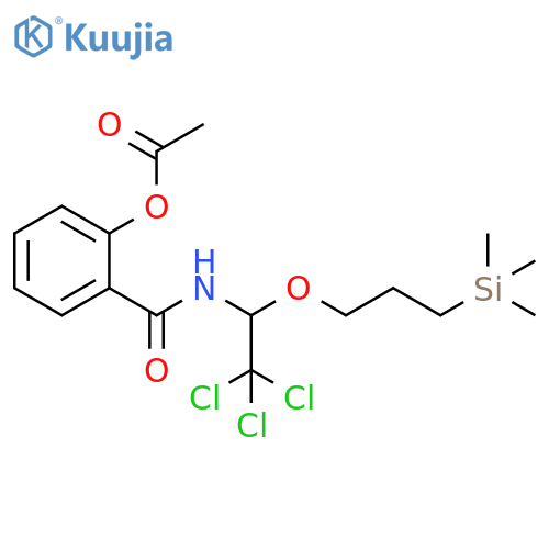 Benzamide,2-(acetyloxy)-N-[2,2,2-trichloro-1-[3-(trimethylsilyl)propoxy]ethyl]- structure