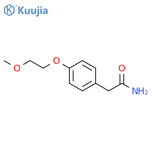 Benzeneacetamide, 4-(2-methoxyethoxy)- structure