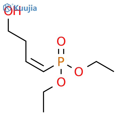 Phosphonic acid, (4-hydroxy-1-butenyl)-, diethyl ester, (Z)- structure
