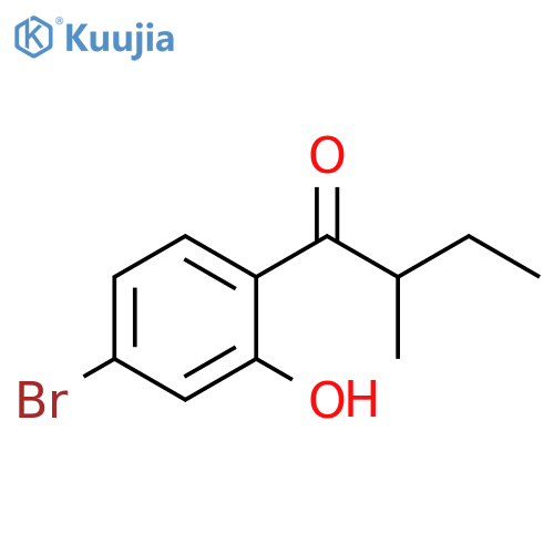 1-Butanone, 1-(4-bromo-2-hydroxyphenyl)-2-methyl- structure