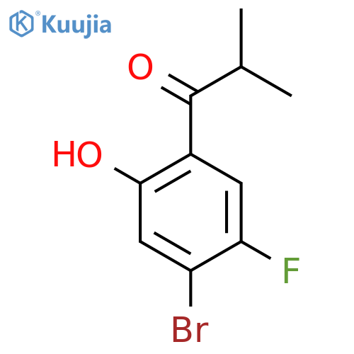 1-Propanone, 1-(4-bromo-5-fluoro-2-hydroxyphenyl)-2-methyl- structure