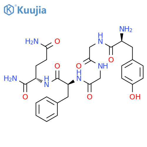 L-Glutamamide, L-tyrosylglycylglycyl-L-phenylalanyl- structure