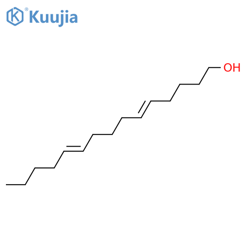5,10-Pentadecadien-1-ol structure