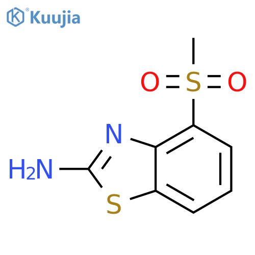 2-Benzothiazolamine, 4-(methylsulfonyl)- structure