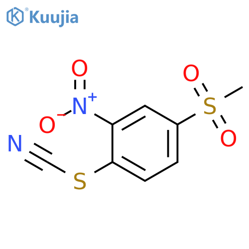 Thiocyanic acid, 4-(methylsulfonyl)-2-nitrophenyl ester structure