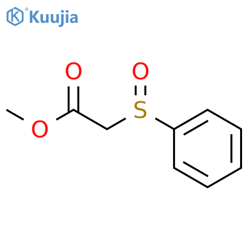 Acetic acid,2-(phenylsulfinyl)-, methyl ester structure