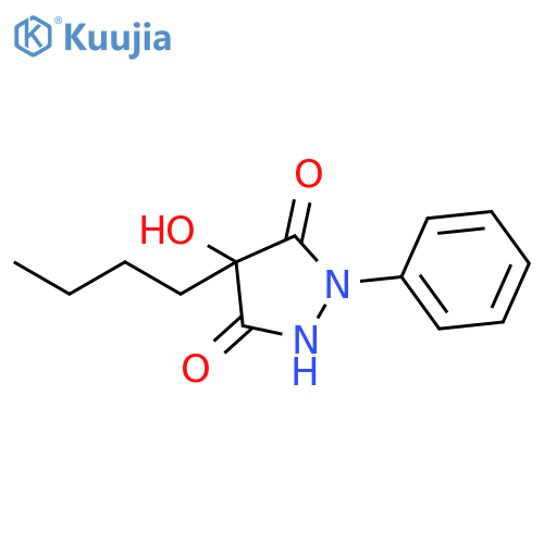 1-Pyrazolidinyl, 4-butyl-4-hydroxy-3,5-dioxo-2-phenyl- structure