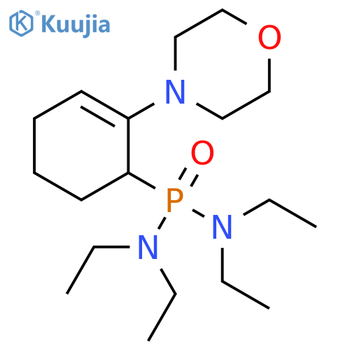 Phosphonic diamide, N,N,N',N'-tetraethyl-P-[2-(4-morpholinyl)-2-cyclohexen-1-yl]- structure