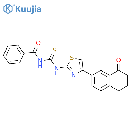 Benzamide,N-[[[4-(5,6,7,8-tetrahydro-8-oxo-2-naphthalenyl)-2-thiazolyl]amino]thioxomethyl]- structure