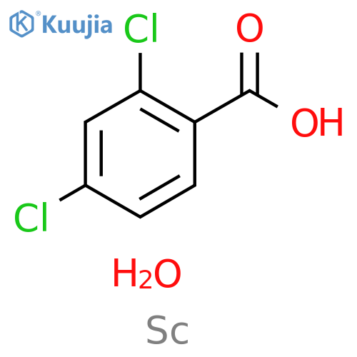 Benzoic acid, 2,4-dichloro-, scandium(3+) salt, hydrate (2:1) structure