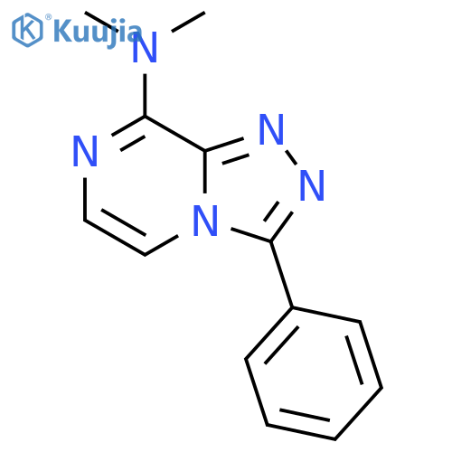 1,2,4-Triazolo[4,3-a]pyrazin-8-amine, N,N-dimethyl-3-phenyl- structure