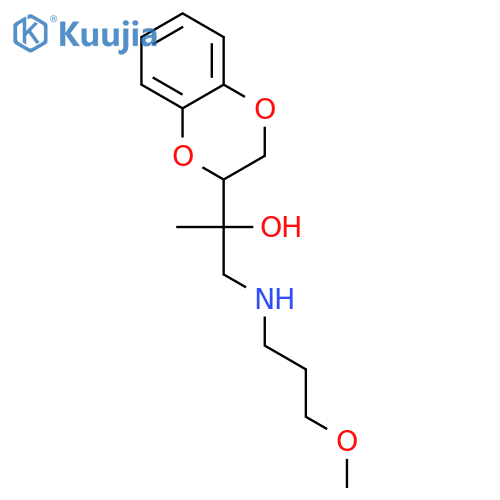 1,4-Benzodioxin-2-methanol,2,3-dihydro-a-[[(3-methoxypropyl)amino]methyl]-a-methyl- structure