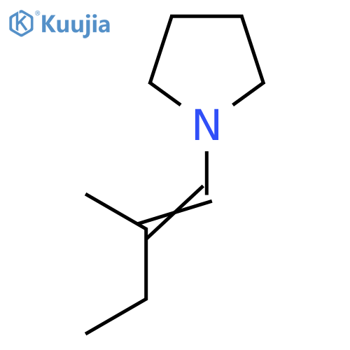 1-(2-Methylbut-1-enyl)pyrrolidine structure