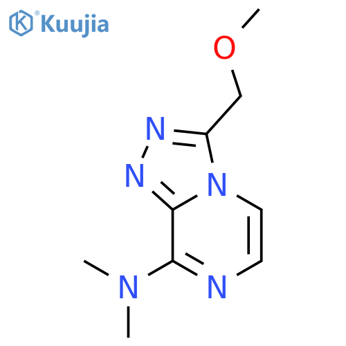 1,2,4-Triazolo[4,3-a]pyrazin-8-amine, 3-(methoxymethyl)-N,N-dimethyl- structure