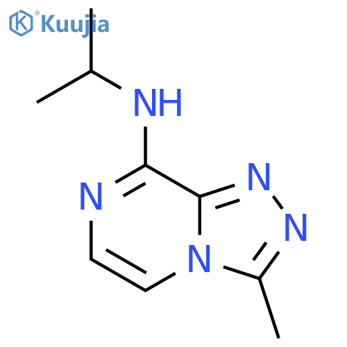 1,2,4-Triazolo[4,3-a]pyrazin-8-amine, 3-methyl-N-(1-methylethyl)- structure