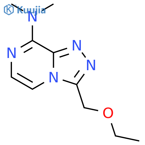 1,2,4-Triazolo[4,3-a]pyrazin-8-amine, 3-(ethoxymethyl)-N,N-dimethyl- structure
