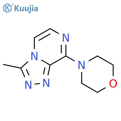 1,2,4-Triazolo[4,3-a]pyrazine, 3-methyl-8-(4-morpholinyl)- structure