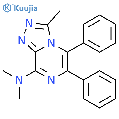 1,2,4-Triazolo[4,3-a]pyrazin-8-amine, N,N,3-trimethyl-5,6-diphenyl- structure