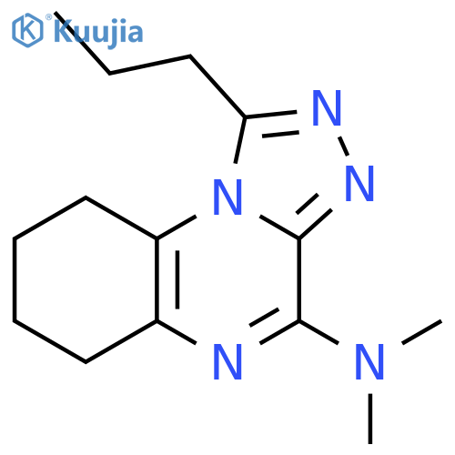 [1,2,4]Triazolo[4,3-a]quinoxalin-4-amine,6,7,8,9-tetrahydro-N,N-dimethyl-1-propyl- structure